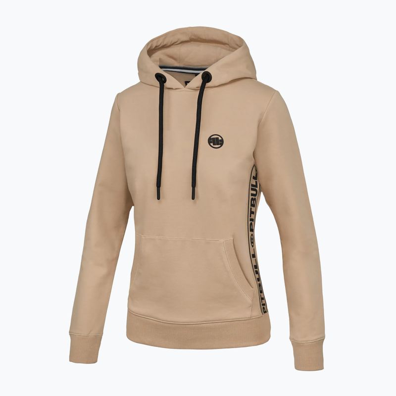 Damen Hoodie Sweatshirt Pitbull West Coast La Canada Hooded sand 2