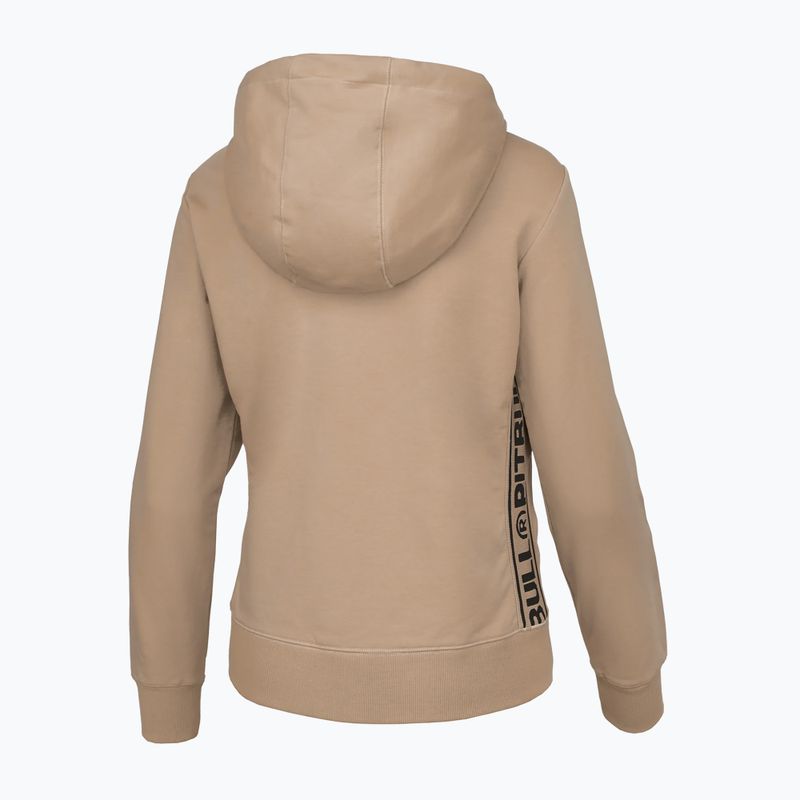 Damen Hoodie Sweatshirt Pitbull West Coast La Canada Hooded sand 3