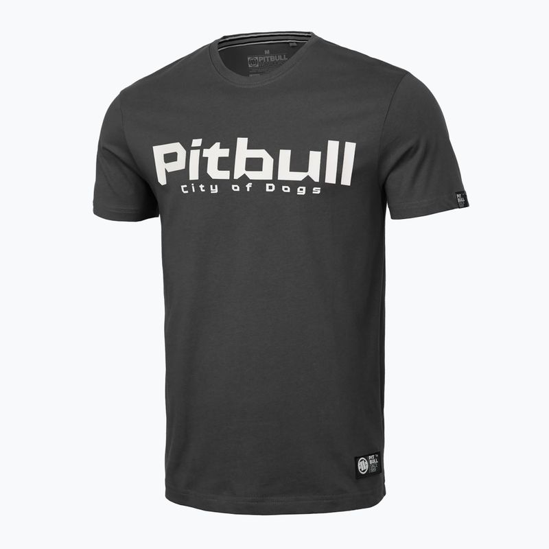 Pitbull Westküste Stadt der Hunde Männer-T-Shirt Graphit 4