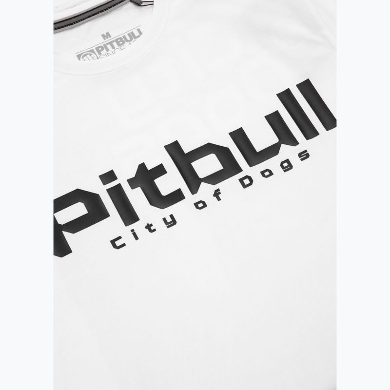 Pitbull Westküste Stadt der Hunde Männer-T-Shirt weiß 5