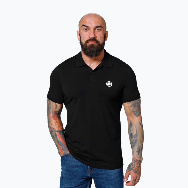 Poloshirt für Männer Pitbull West Coast Polo Jersey Small Logo black 2
