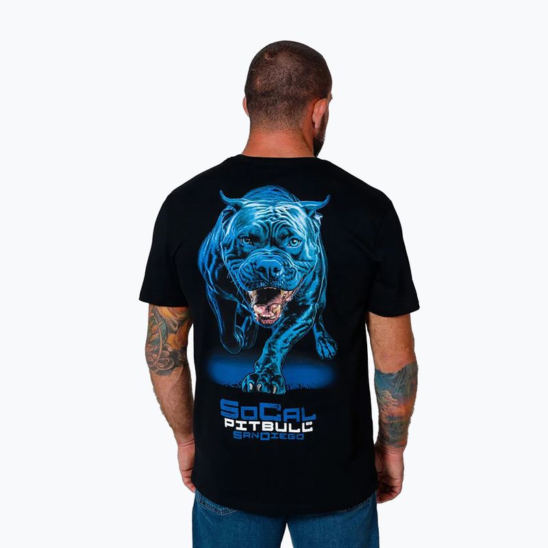 Pitbull West Coast Männer-T-Shirt In Blau schwarz