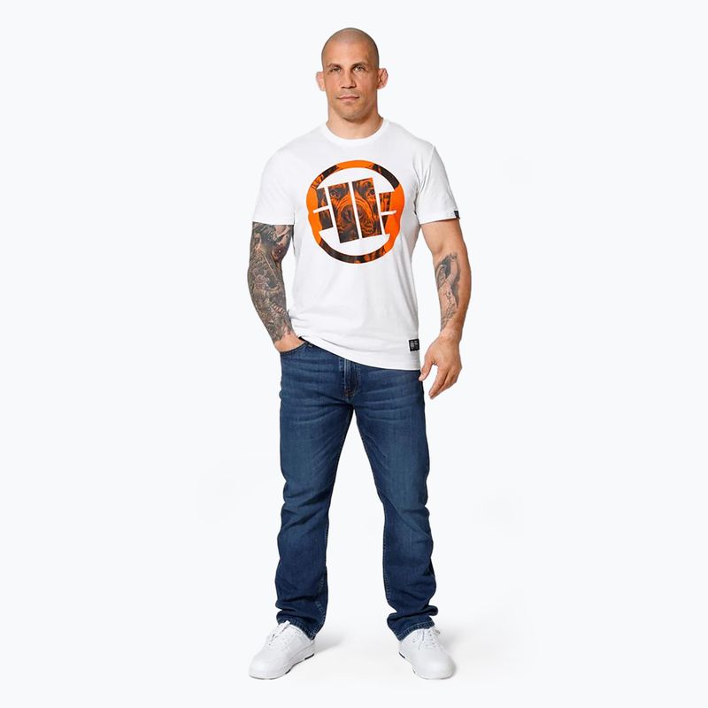 Shirt Herren Pitbull West Coast Orange Dog 24 white 2