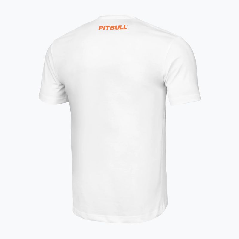 Shirt Herren Pitbull West Coast Orange Dog 24 white