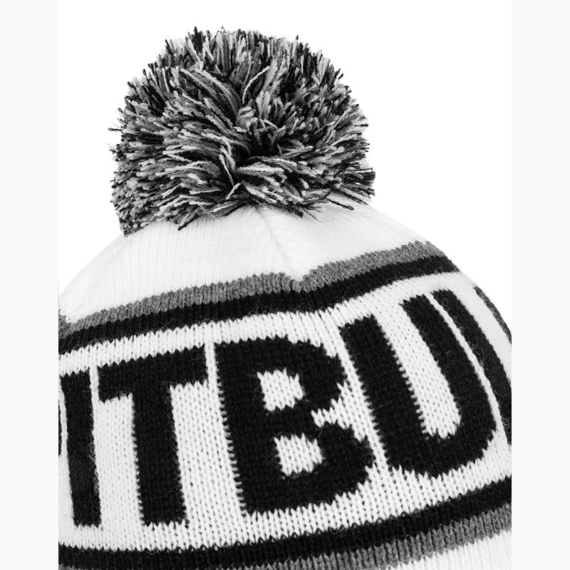 Wintermütze Herren Pitbull Beanie Fleming II white/black 3
