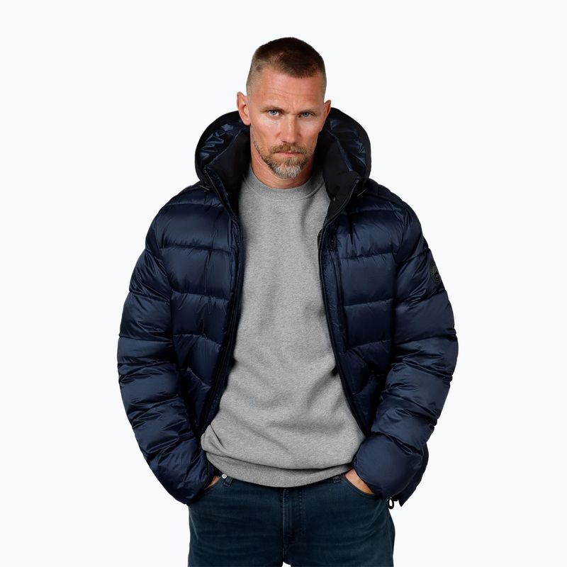 Winterjacke Herren Pitbull Barles Ribstop Padded Hooded dark navy 4