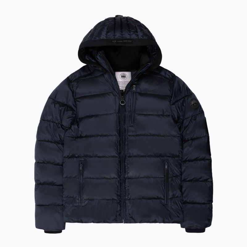 Herren Pitbull Barles Ribstop Gefütterte Kapuzen-Winterjacke dark navy