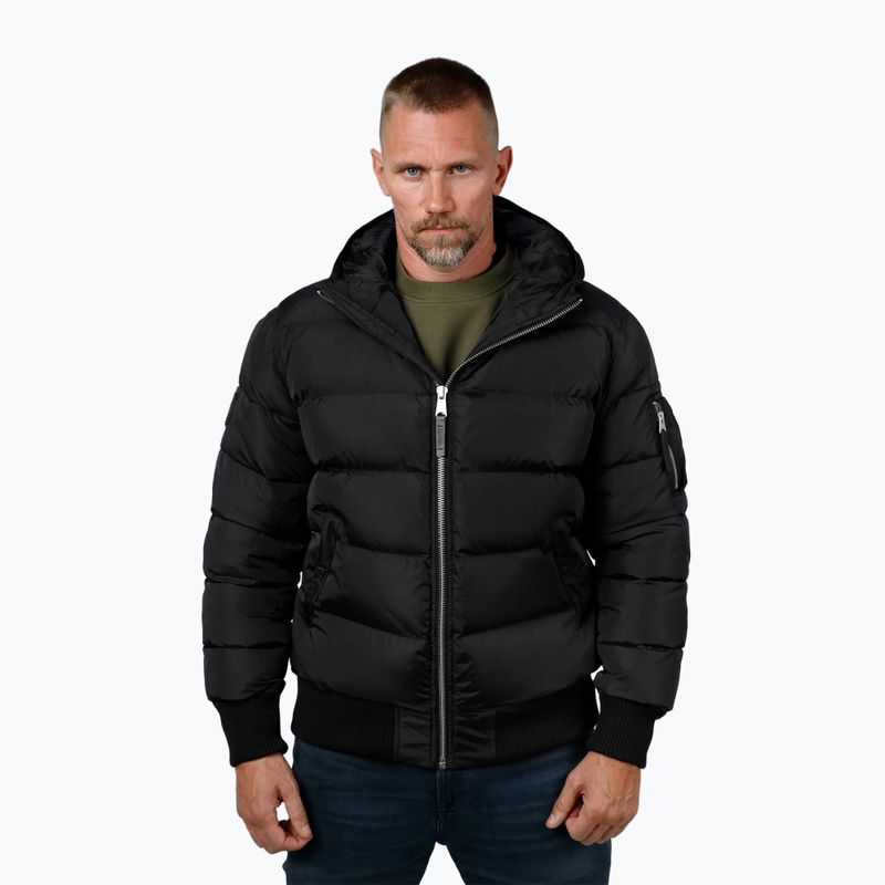 Winterjacke Herren Pitbull Gopher Quilted Hooded black 3