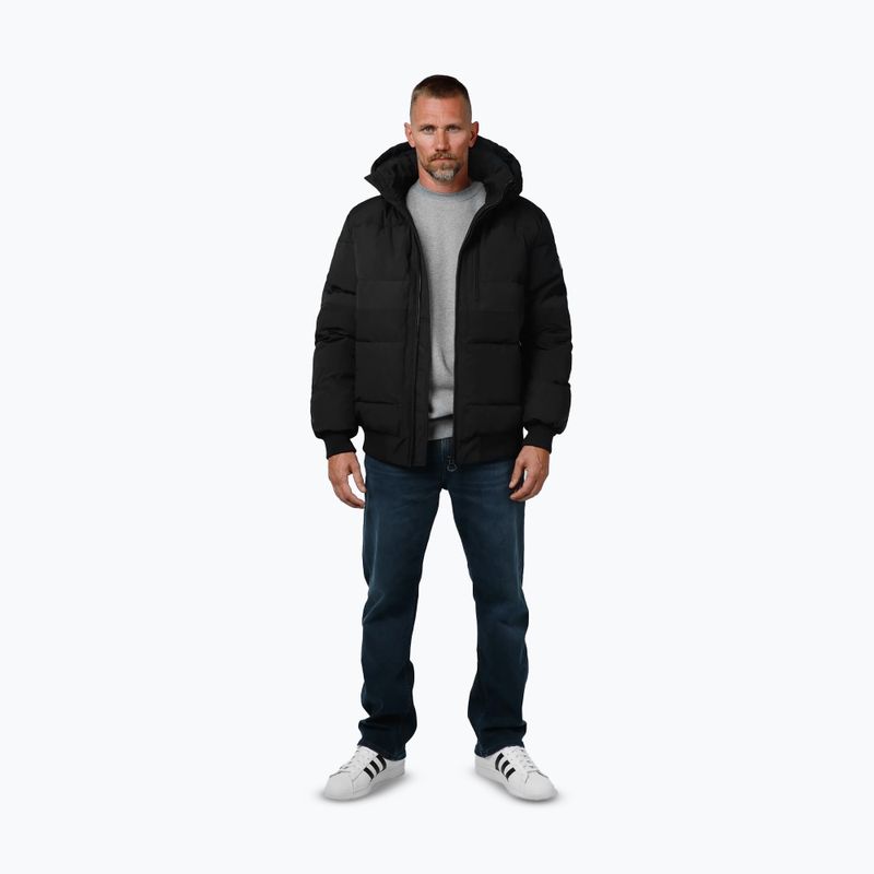 Herren Winterjacke Pitbull Patton Quilted Hooded black 2