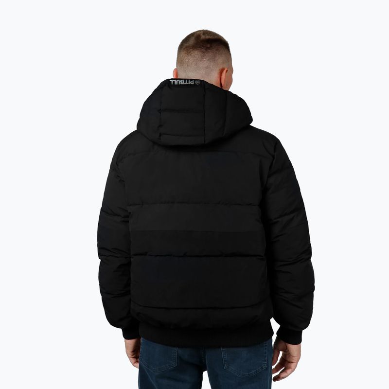 Herren Winterjacke Pitbull Patton Quilted Hooded black 3