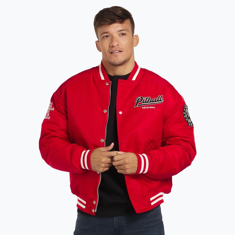 Pitbull West Coast Herren Seabridge Varsity rote Jacke