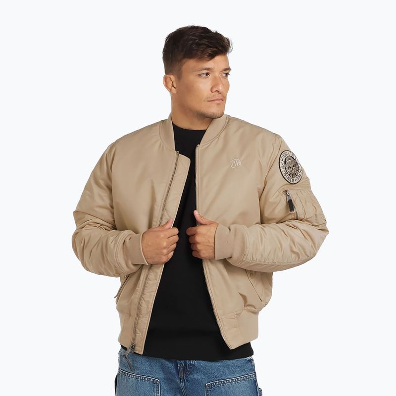Pitbull West Coast Herren Ma 1 Verano Bomber Sand Jacke