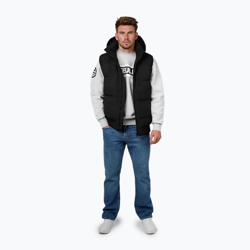 Weste Herren Pitbull Patton Quilted Hooded black 2