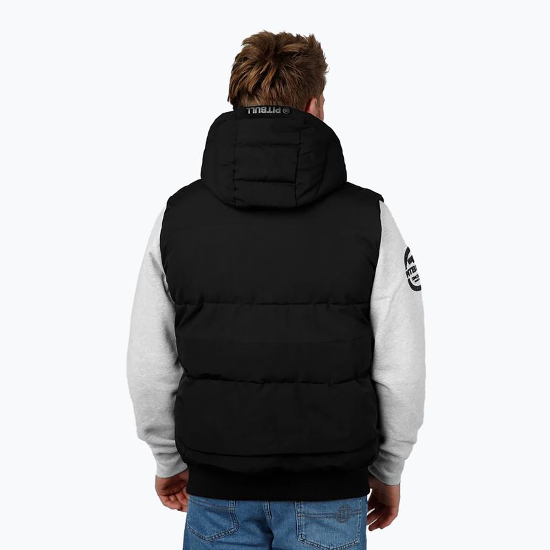 Weste Herren Pitbull Patton Quilted Hooded black 3