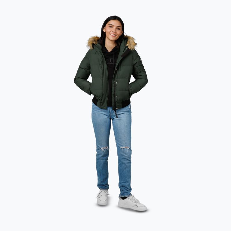 Winterjacke Damen Pitbull Azalea Quilted Hooded olive 2