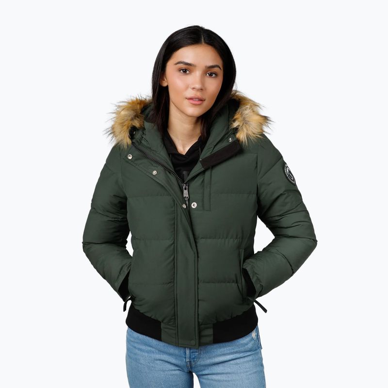Winterjacke Damen Pitbull Azalea Quilted Hooded olive 4