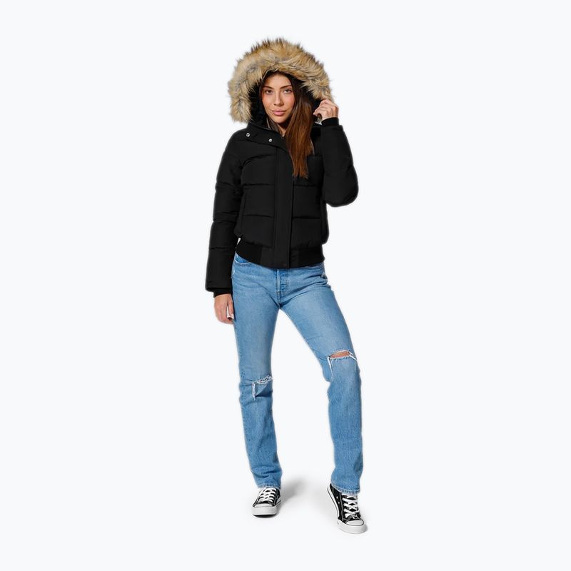 Winterjacke Damen Pitbull Azalea Quilted Hooded black 2