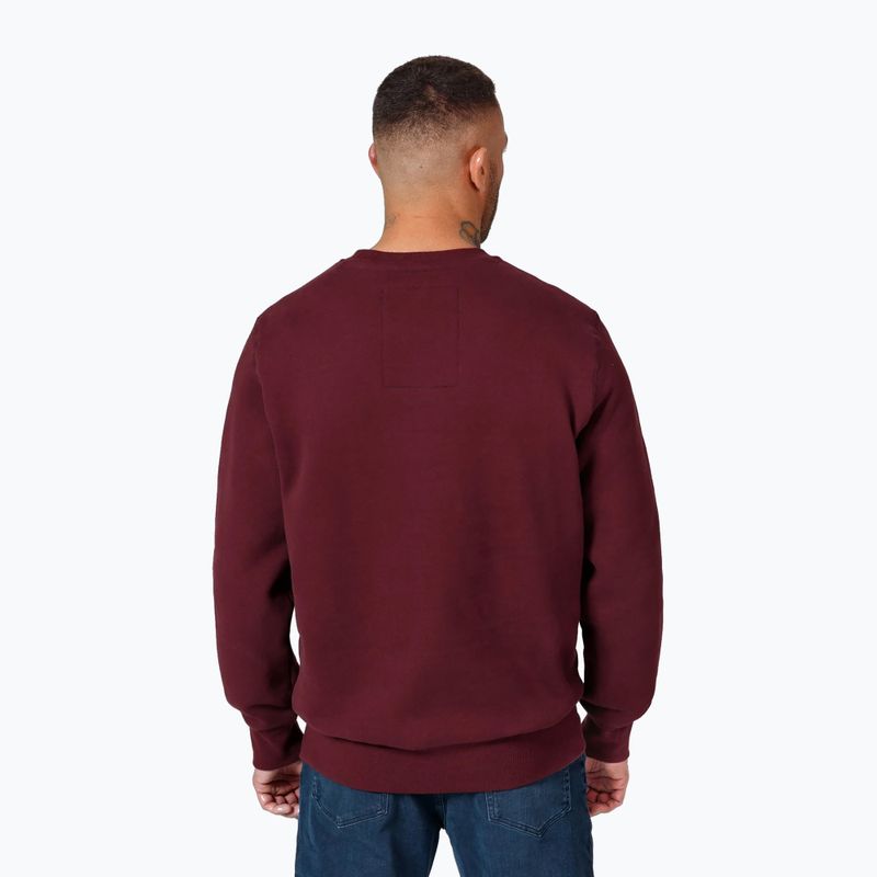 Sweatshrit Herren Pitbull Small Logo Crewneck burgundy 3