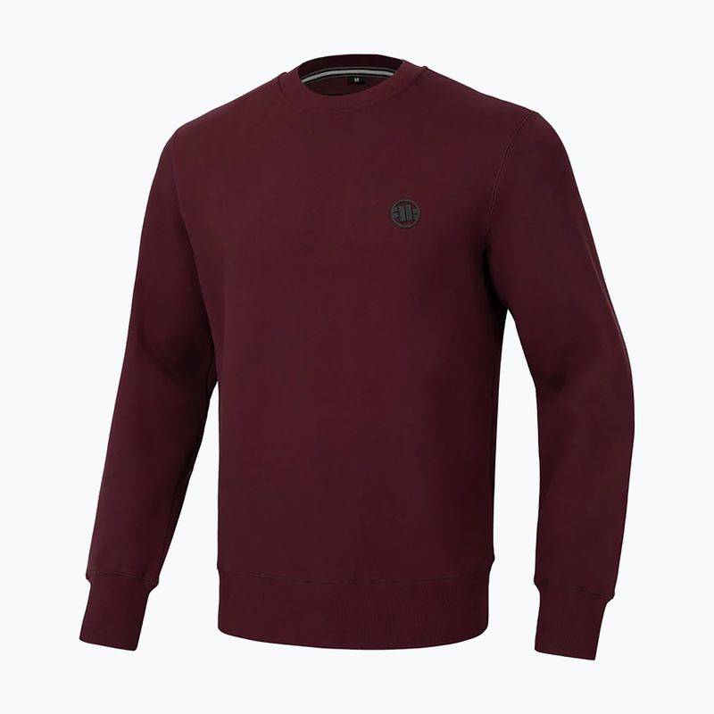 Sweatshrit Herren Pitbull Small Logo Crewneck burgundy