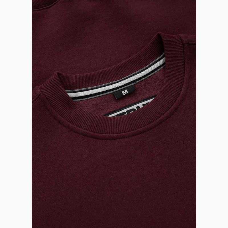 Sweatshrit Herren Pitbull Small Logo Crewneck burgundy 3