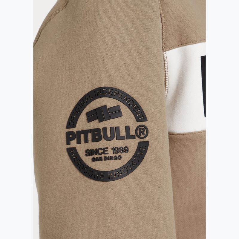 Sweatshrit Herren Pitbull Sherwood Crewneck pale sand 4