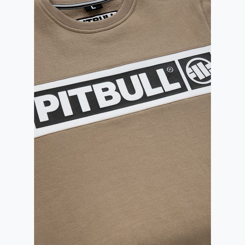 Sweatshrit Herren Pitbull Sherwood Crewneck pale sand 7