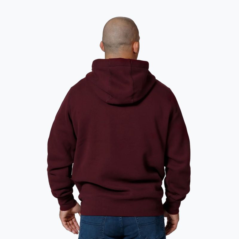 Hoodie Herren Pitbull Small Logo Hooded burgundy 3