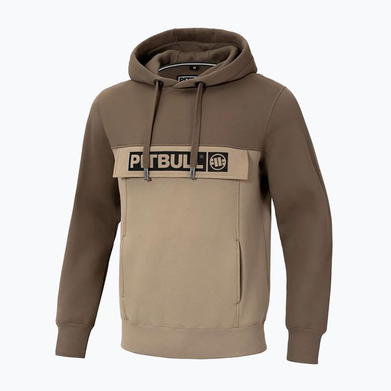 Hoodie Herren Pitbull Hilltop 2 Hooded brown/pale sand 5