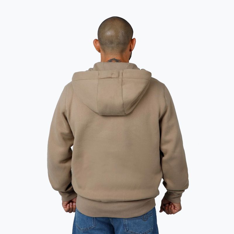 Hoodie mit Reißverschluss Herren Pitbull Small Logo Hooded Zip pale sand 3