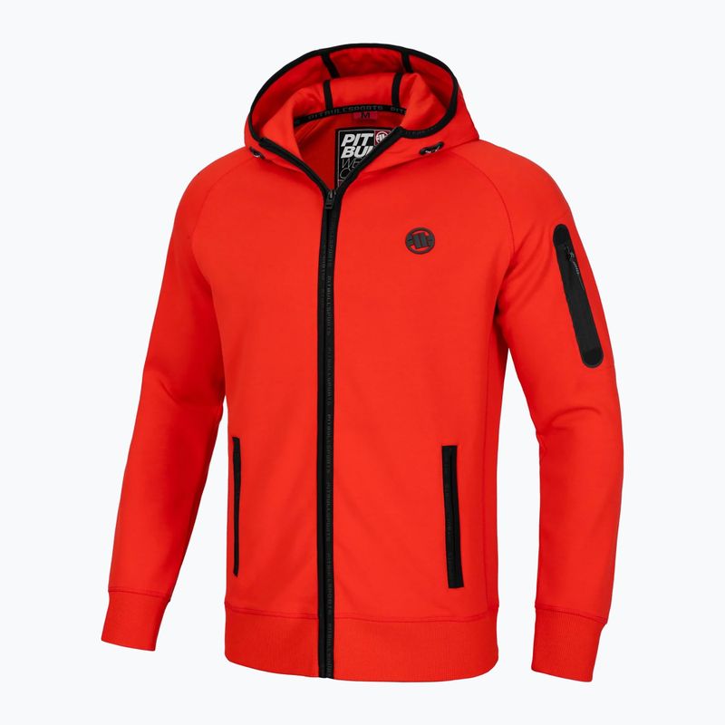 Hoodie Herren Pitbull Hermes Hooded Zip flame red 7