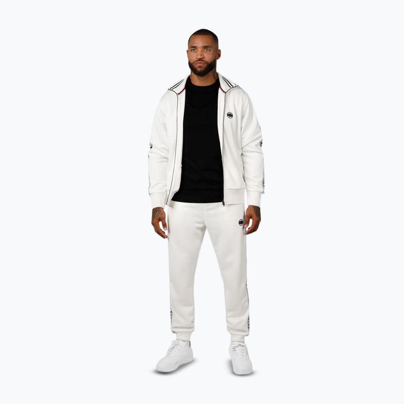 Sweatshrit Hoodie Herren Pitbull Trackjacket Tape Logo Terry Group off white 2