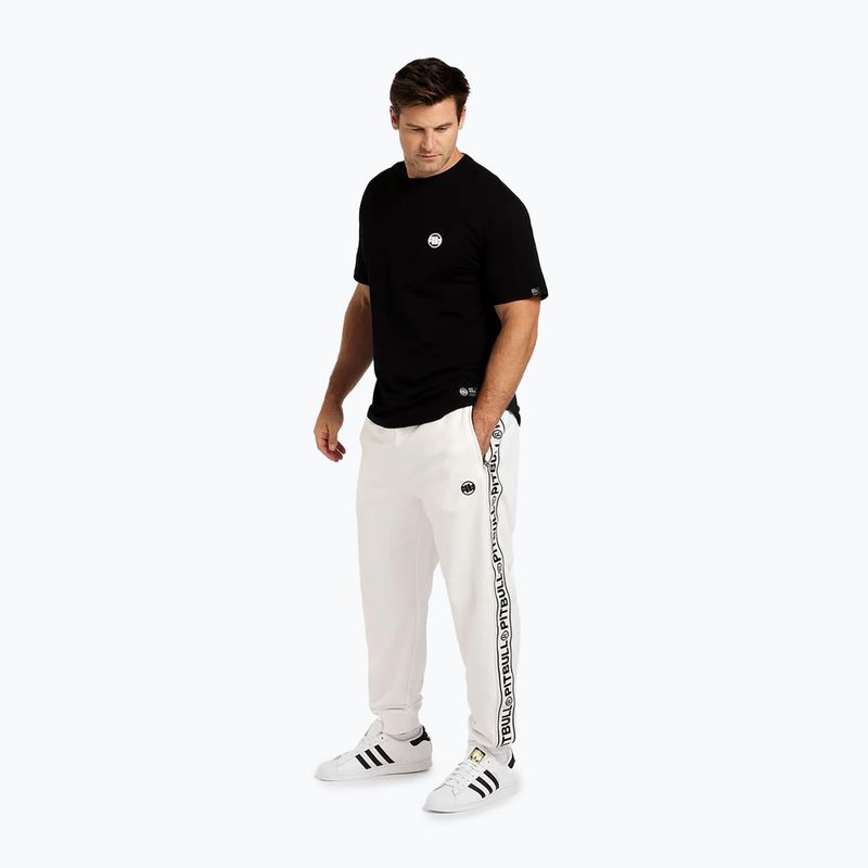 Hose Herren Pitbull Trackpants Tape Logo Terry Group off white 2