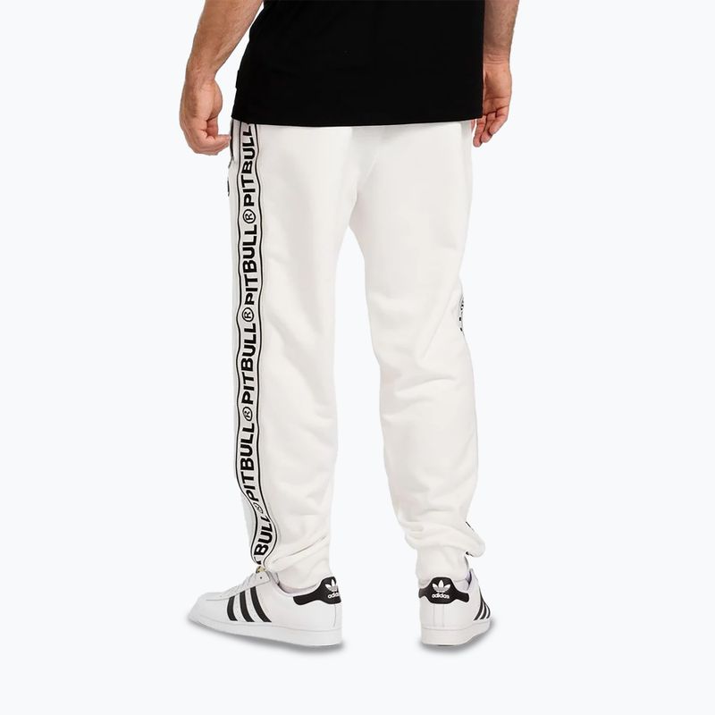 Hose Herren Pitbull Trackpants Tape Logo Terry Group off white 3