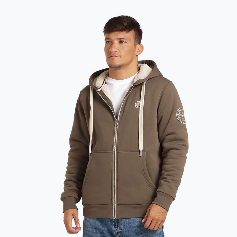 Hoodie Herren Pitbull Zip Sherpa 2 Ruffin Hooded brown