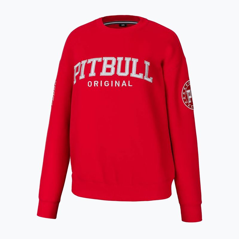 Damen Sweatshirt Pullover Pitbull Tyrian Crewneck red