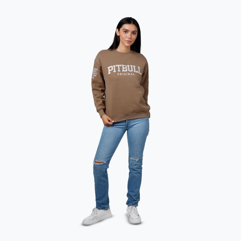 Damen Sweatshirt Pullover Pitbull Tyrian Crewneck coyote brown 2