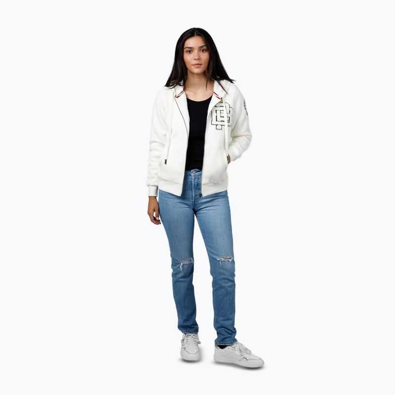 Damen Hoodie Pullover Pitbull Sherpa Ruffina Hooded Zip off white 2