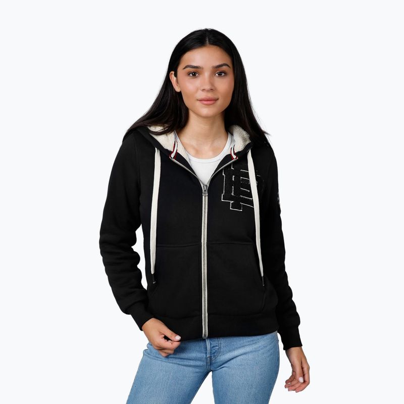Damen Hoodie Pullover Pitbull Sherpa Ruffina Hooded Zip black