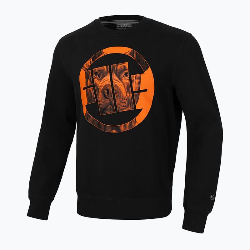 Herren Pitbull West Coast Crewneck Sweatshirt Orange Hund 24 schwarz