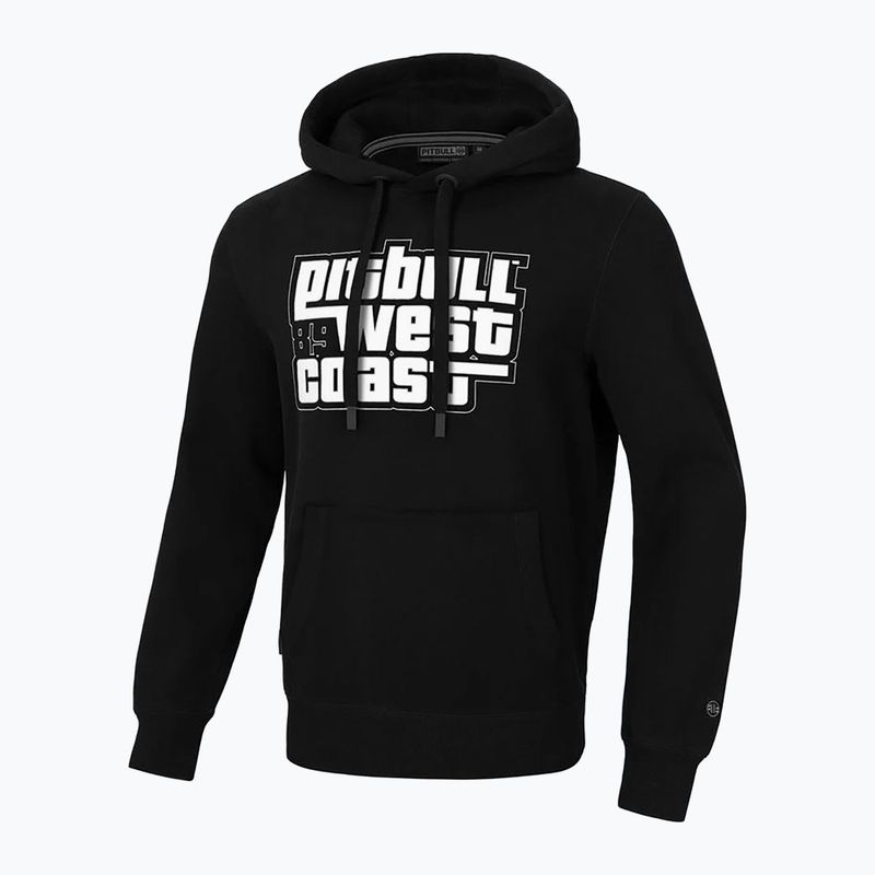 Herren Pitbull West Coast Hooded Most Wanted Sweatshirt schwarz