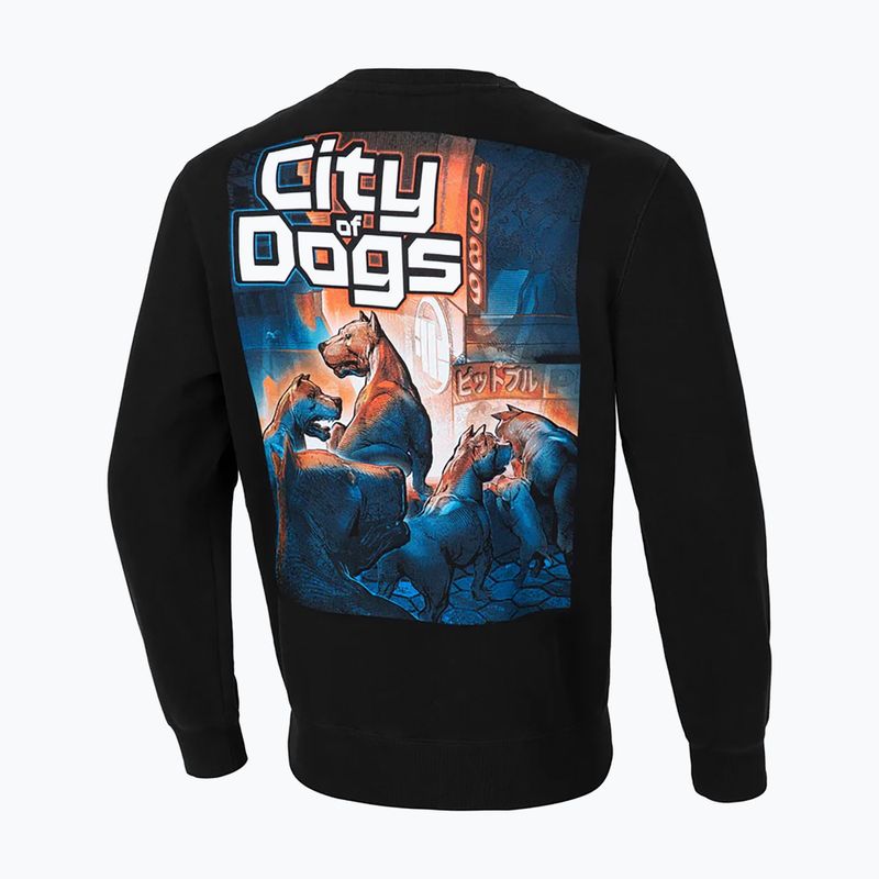 Herren Pitbull West Coast Crewneck City Of Dogs Sweatshirt schwarz 2
