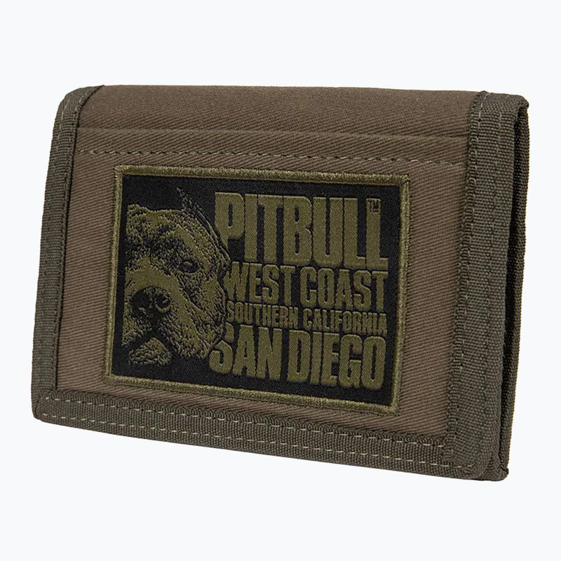 Pitbull Blood Dog Canvas oliv Herrengeldbörse    Neu