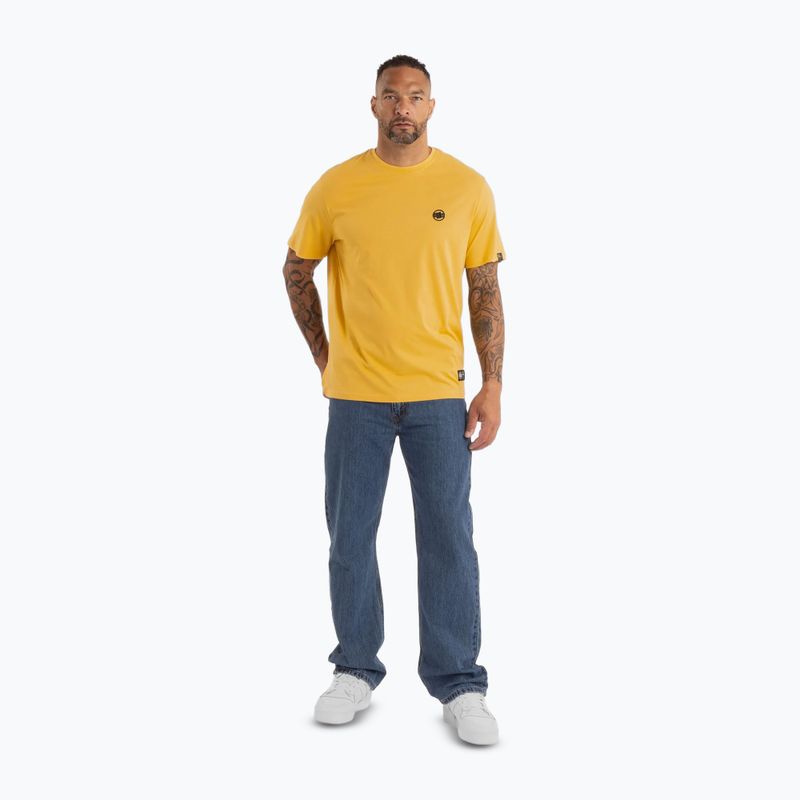 Shirt Herren Pitbull Small Logo pale yellow 2
