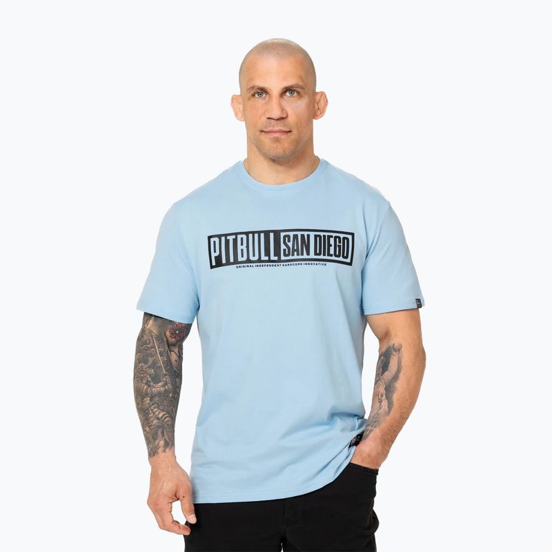 Pitbull Eighty Nine Dog Herren-T-Shirt hellblau