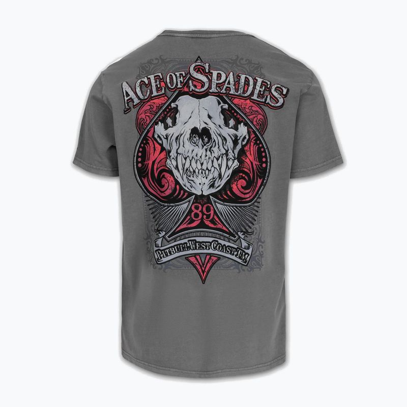 Pitbull Ace Of Spades Herren-T-Shirt grau 5