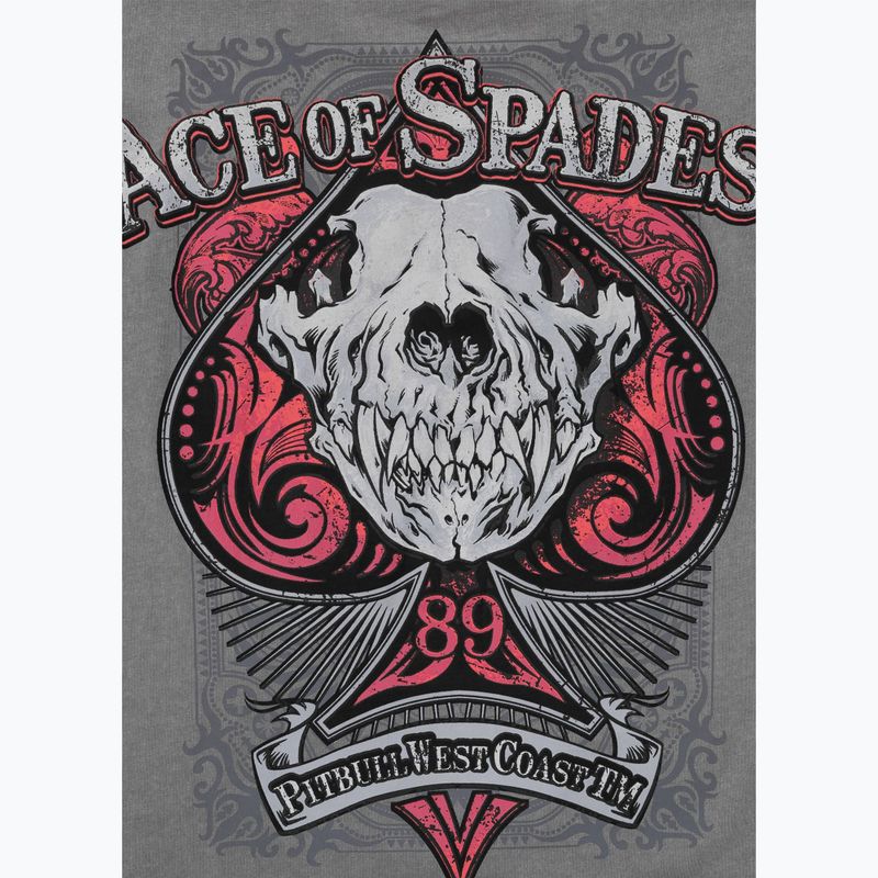 Pitbull Ace Of Spades Herren-T-Shirt grau 8
