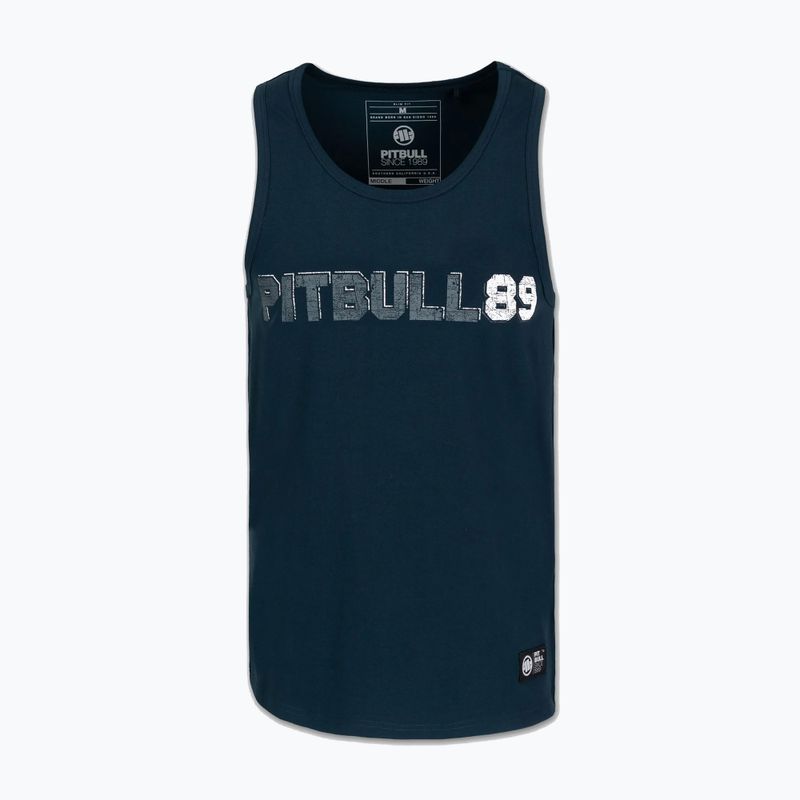 Pitbull Dog 89 dark navy Herren Tank Top 4
