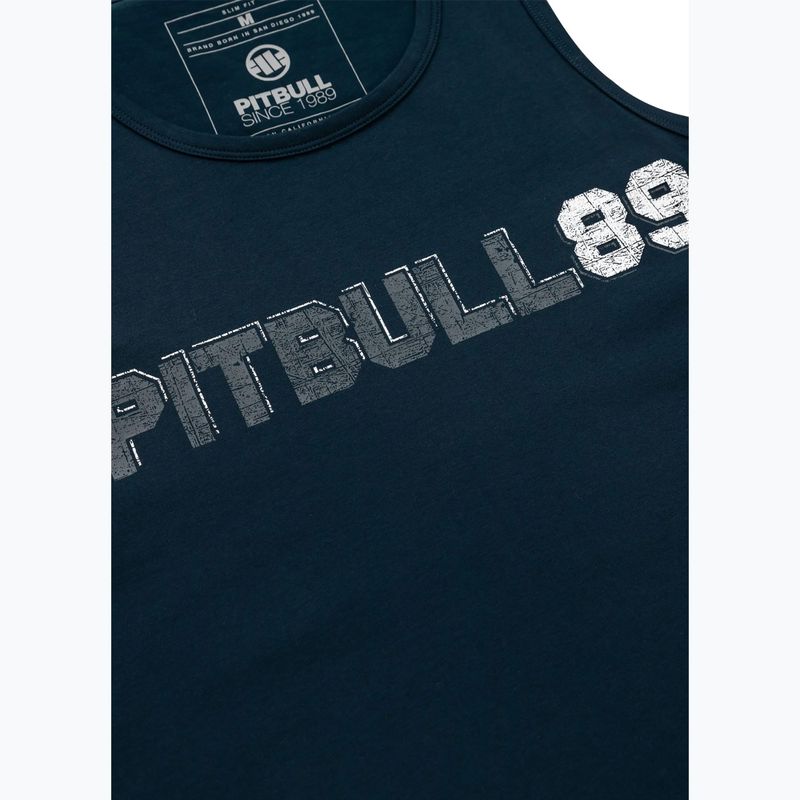 Pitbull Dog 89 dark navy Herren Tank Top 7