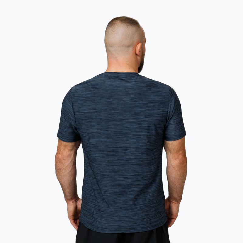 Herren Pitbull Small Logo Casual Sport T-shirt navy melange 3