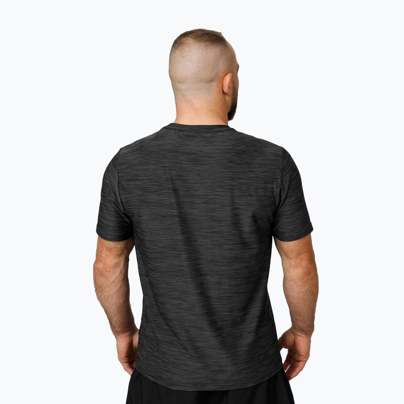 Herren Pitbull Small Logo Casual Sport schwarz melange t-shirt 3